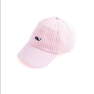 Vineyard Vines Pink Seersucker Hat